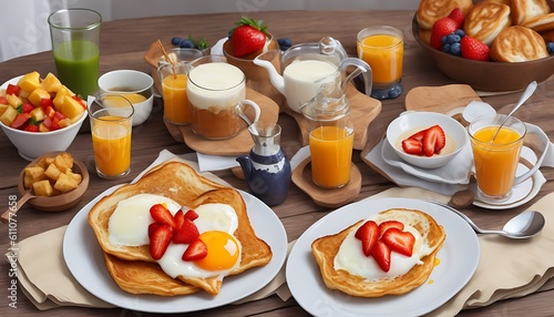 morning orange breakfast strawberry
