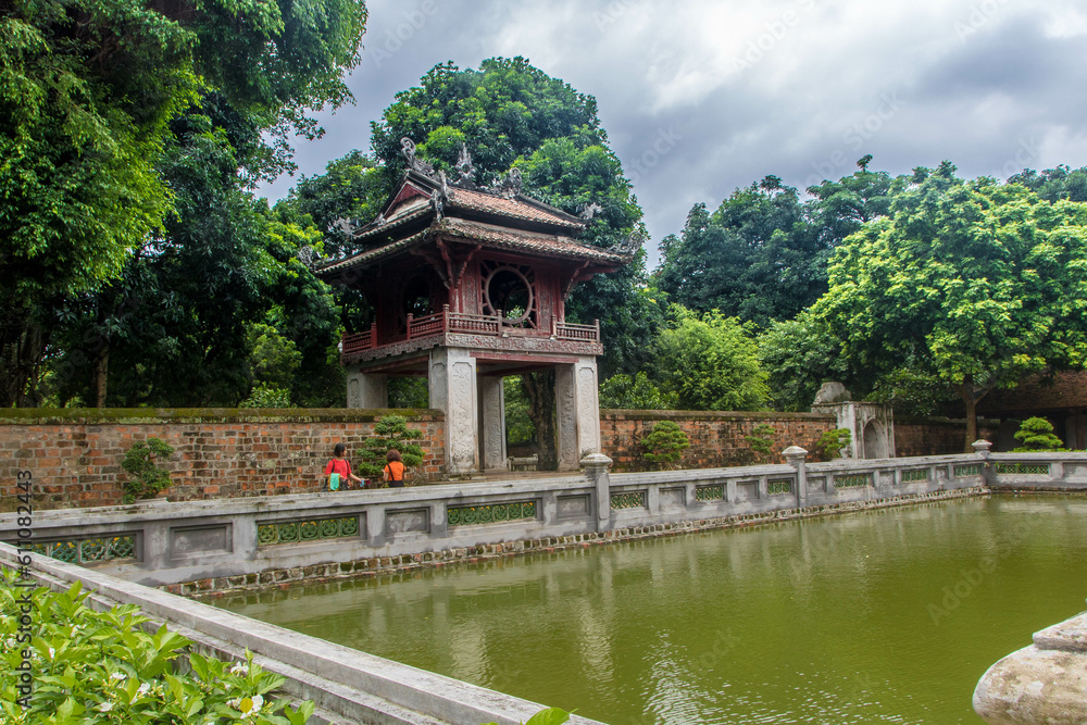 Temple of literature or Van Miếu at Hanoi, Vietnam Temple of literature or Van Miếu at Hanoi, Vietnam