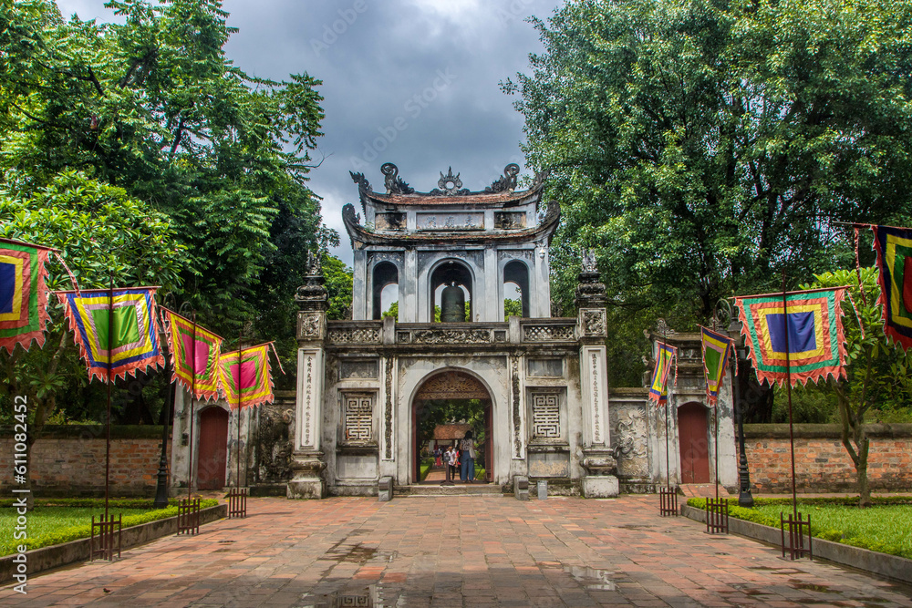 Temple of literature or Van Miếu at Hanoi, Vietnam