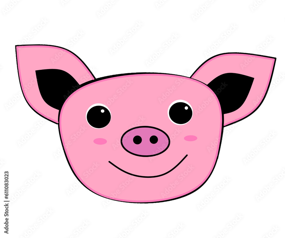 Pig emoticons with a cool and attractive style are suitable for additional ingredients in the content to make it more interesting