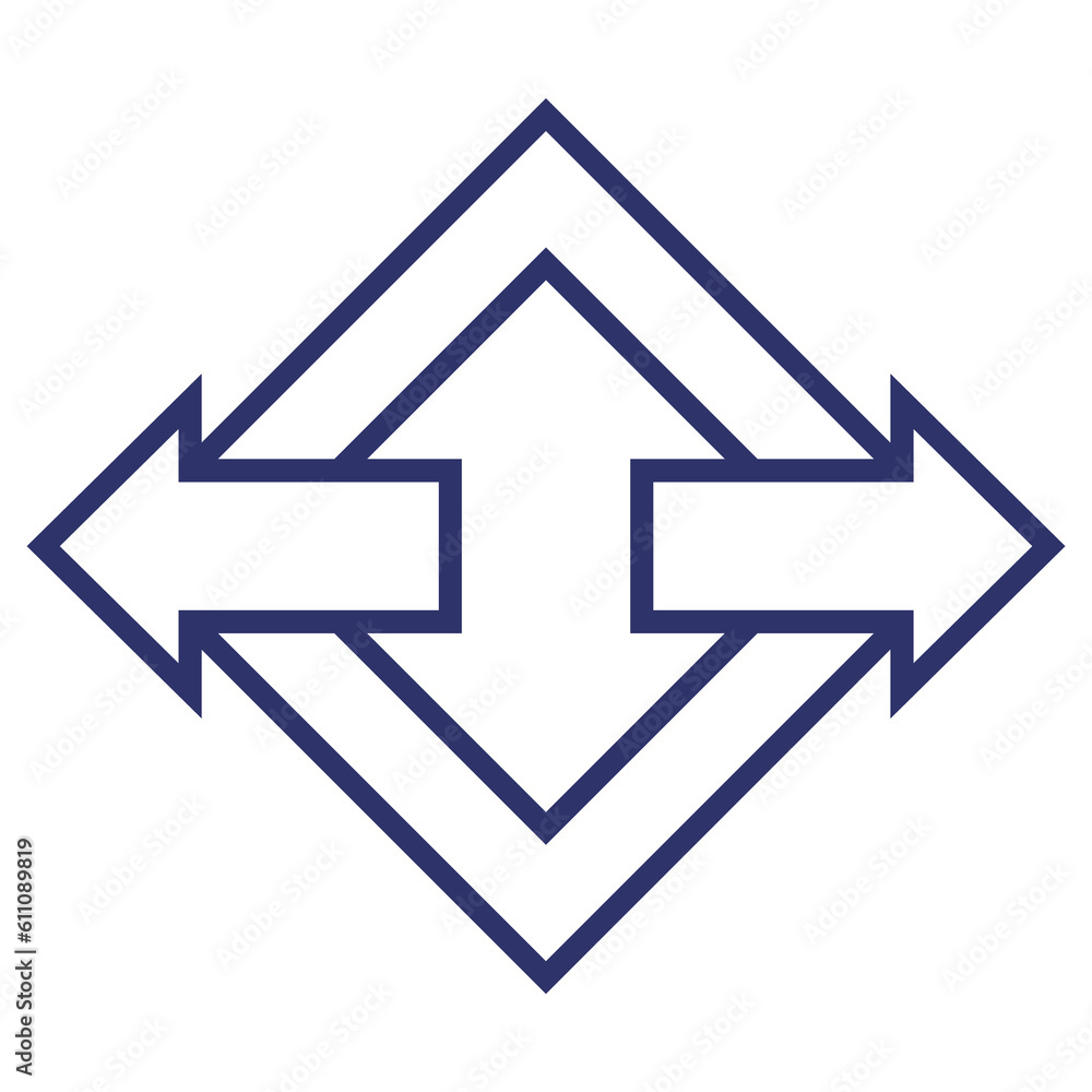 arrows pointed in two directions, linear design arrows pointed in two directions, linear design