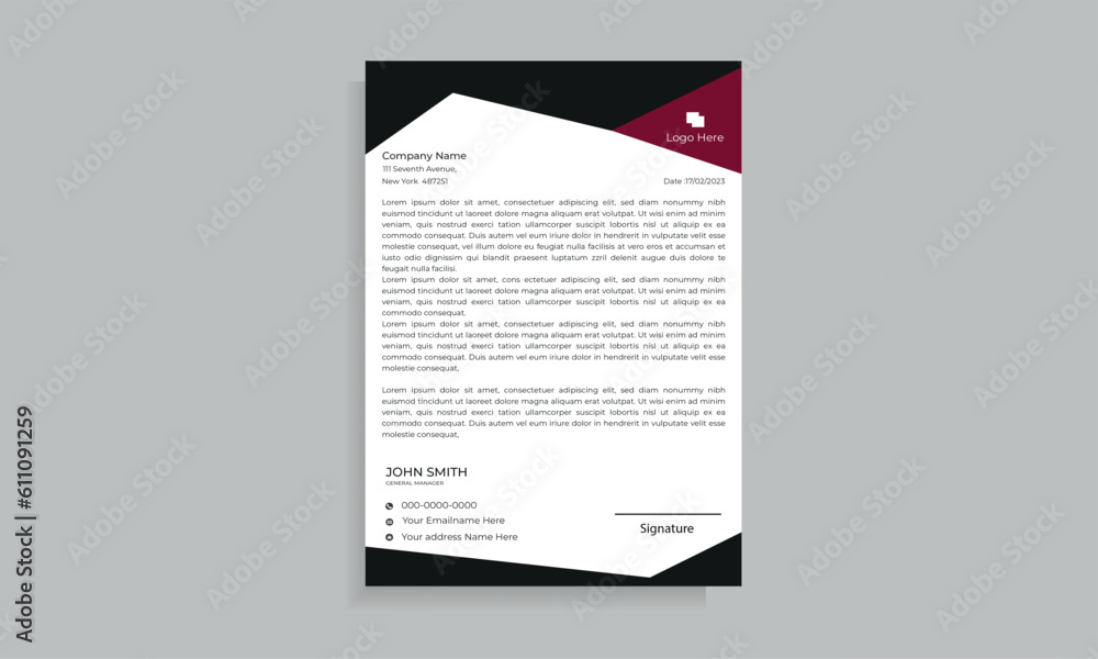 modern letter head design template for infographics modern letter head design template for infographics