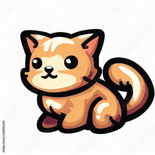 Fototapeta Naklejka Na Ścianę i Meble -  Cartoon Cat
