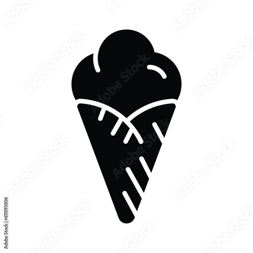 Ice cream cup in modern style, ready to use and download