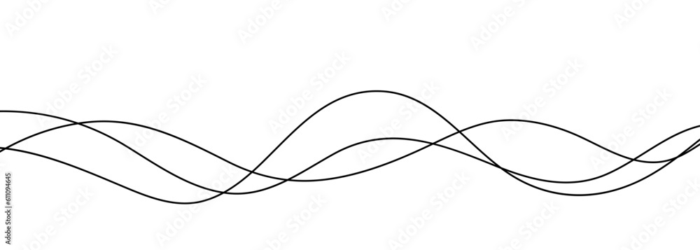 Thin line wavy abstract background. Vector illustration Thin line wavy abstract background. Vector illustration