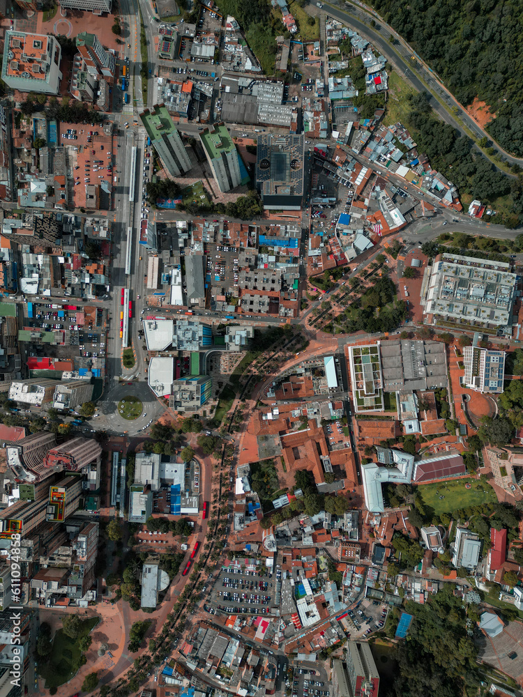 Obraz premium aerial view of the city