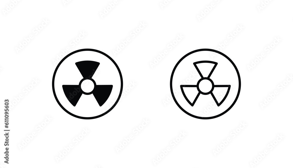 Radiation icon design with white background stock illustration Radiation icon design with white background stock illustration