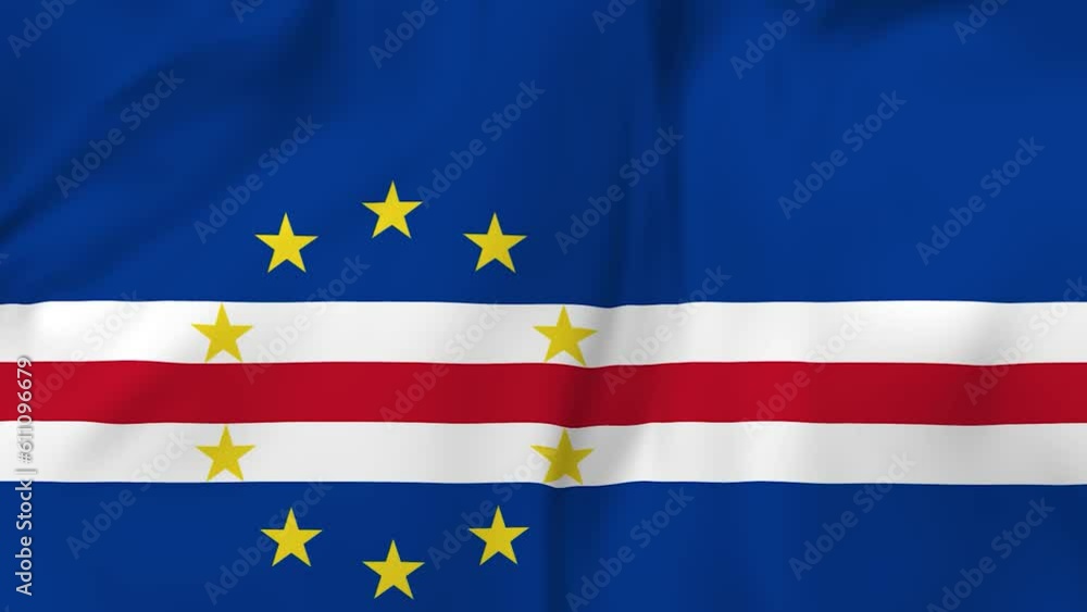 Arising map of Cape Verde and waving flag of Cape Verde in background. 4k video. Arising map of Cape Verde and waving flag of Cape Verde in background. 4k video.