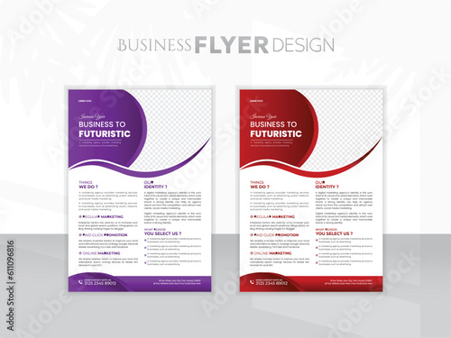 Collection of modern design poster flyer layout template. Annual report brochure flyer design template vector, Leaflet presentation. Layout in A4 Size.