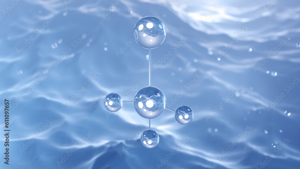 bromomethane molecular structure, 3d model molecule, methyl bromide