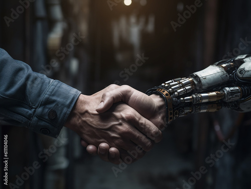 Human-Robot Handshake, Advancing Artificial Intelligence Development, Exploring the Future of Generative AI