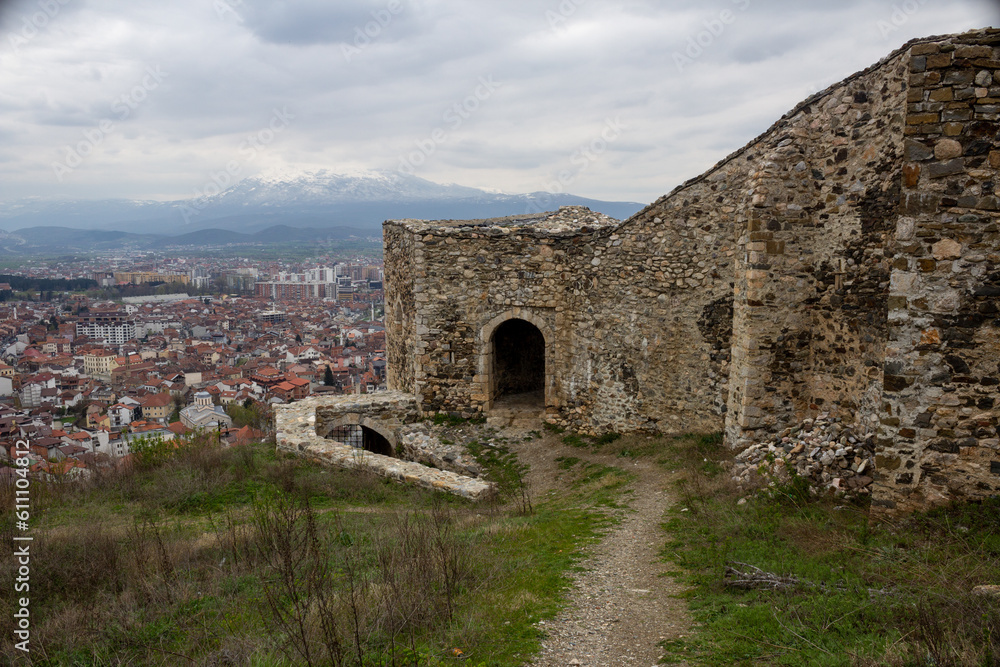 ruins of the old prizren fortress, kosovo