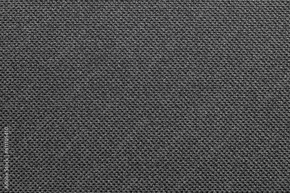 texture of black moisture resistant fabric, close-up texture of black moisture resistant fabric, close-up