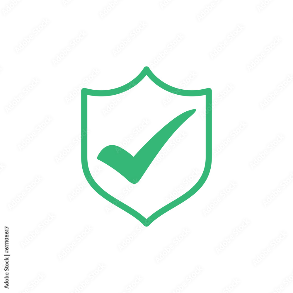 Checklist Check Mark Tick Shield Icon Vector Template Checklist Check Mark Tick Shield Icon Vector Template