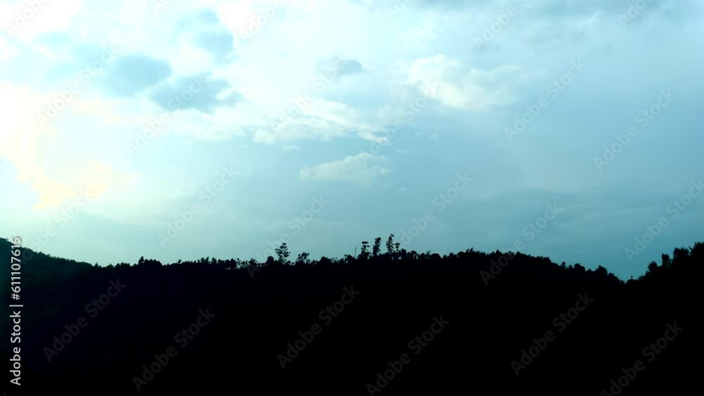 Time-lapse of Blue Sky Moving Over Mountains Time-lapse of Blue Sky Moving Over Mountains