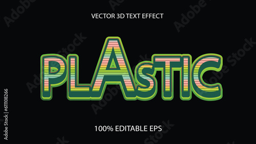 Editable text effect vector design 