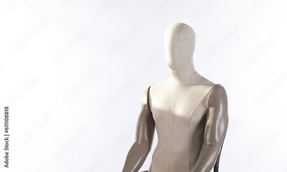 strange white mannequin isolated on white background strange white mannequin isolated on white background