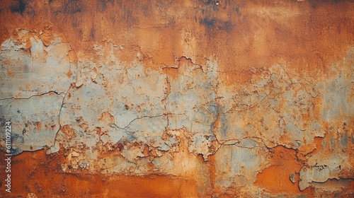 awesome worn rust background, generative ai