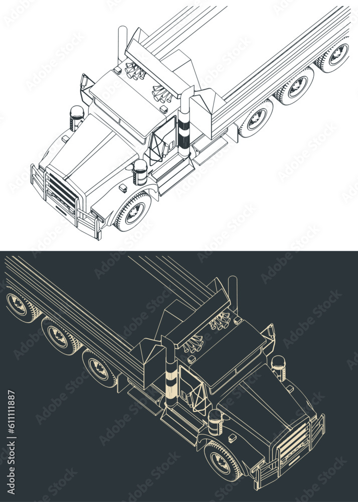 Obraz premium Dump truck close-up