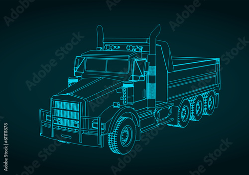 Dump truck blueprint
