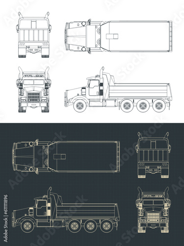 Dump truck blueprints