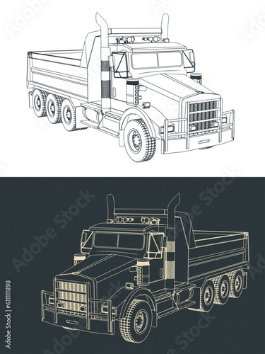 Dump truck drawings