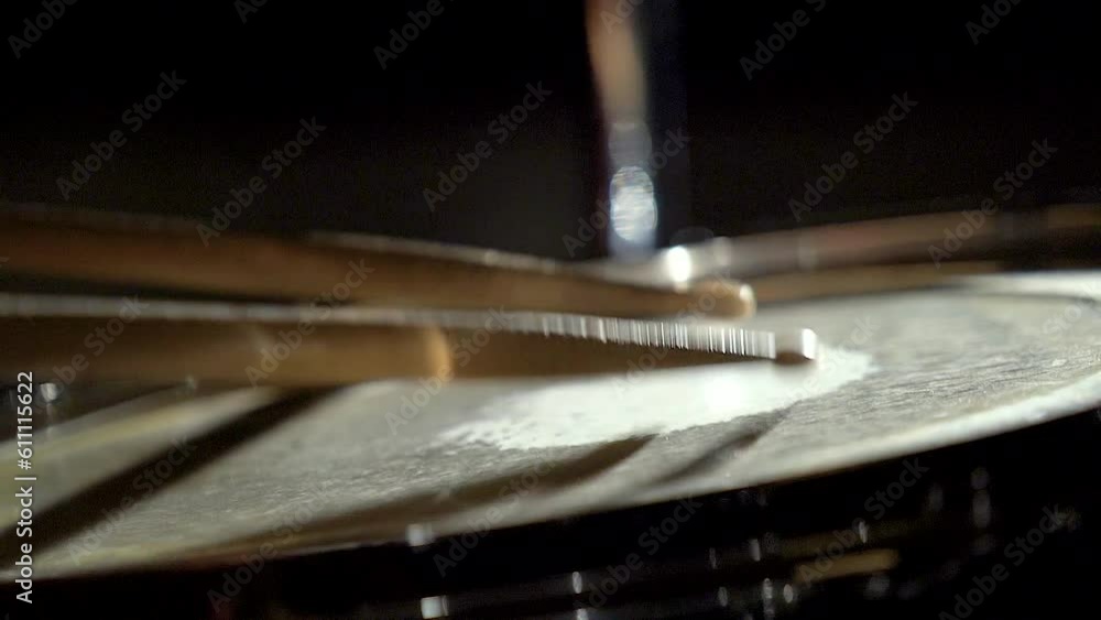 Unrecognizable musician man drummer is playing hitting drum on drums kit. Unrecognizable musician man drummer is playing hitting drum on drums kit.