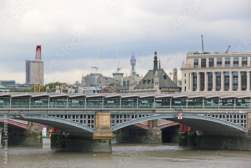  Blackfriars Bridge over the River Thames, London 