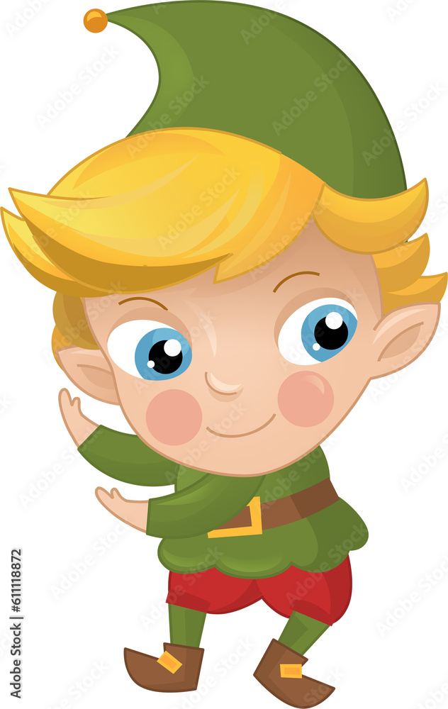 cartoon scene with colorful happy cheerful dwarf isolated illustration for children cartoon scene with colorful happy cheerful dwarf isolated illustration for children