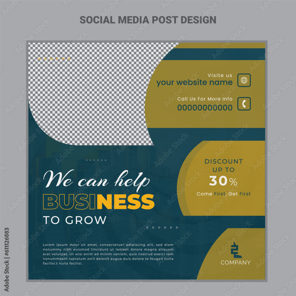 Business social media post design, Business social design template ...