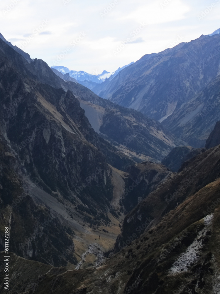landscape in the caucasus mountains