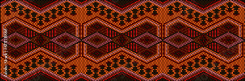 Pattern, ornament, tracery, mosaic ethnic, folk, national, geometric for fabric, interior, ceramic, furniture in the Latin American style