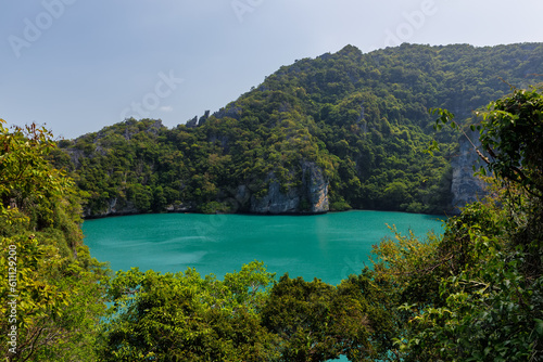 beautiful lagoon,tropical paradise,Angthong national marine park, koh Samui, Suratthani, Thailand.