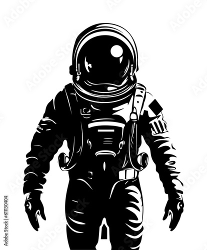 Astronaut isolated on white background