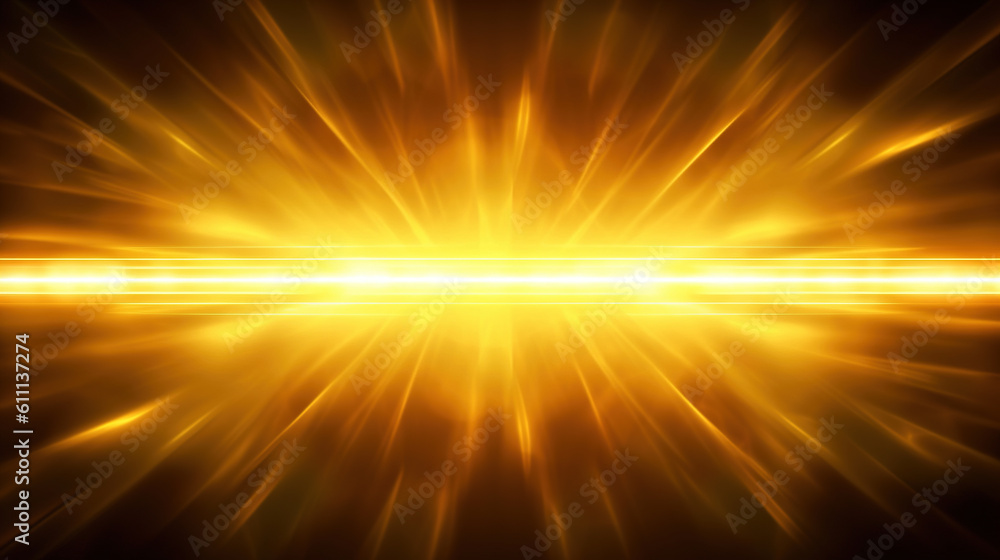 Abstract gold background. Golden spreading rays. Golden light beams burst. Abstract stylish light effect on a black background. Generative Ai. Abstract gold background. Golden spreading rays. Golden light beams burst. Abstract stylish light effect on a black background. Generative Ai.