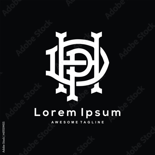 Letter DPH logo design icon