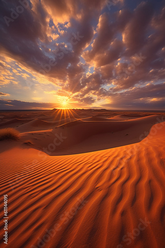 Beautiful Desert landscape. AI generative