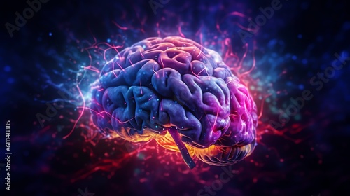 Brain, creativity, human brain, mind, innovative, imagination, neuroscience, psychology, intelligence, idea, inspiration, thought, creative process, colorful, science, thinking, generative ai