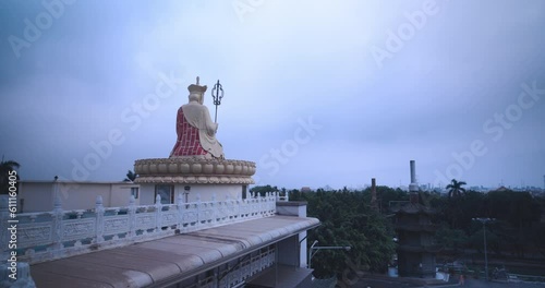 Buddha On The Roof Of Linyuan Qingshuiyan Qingshui Temple, Taiwan photo