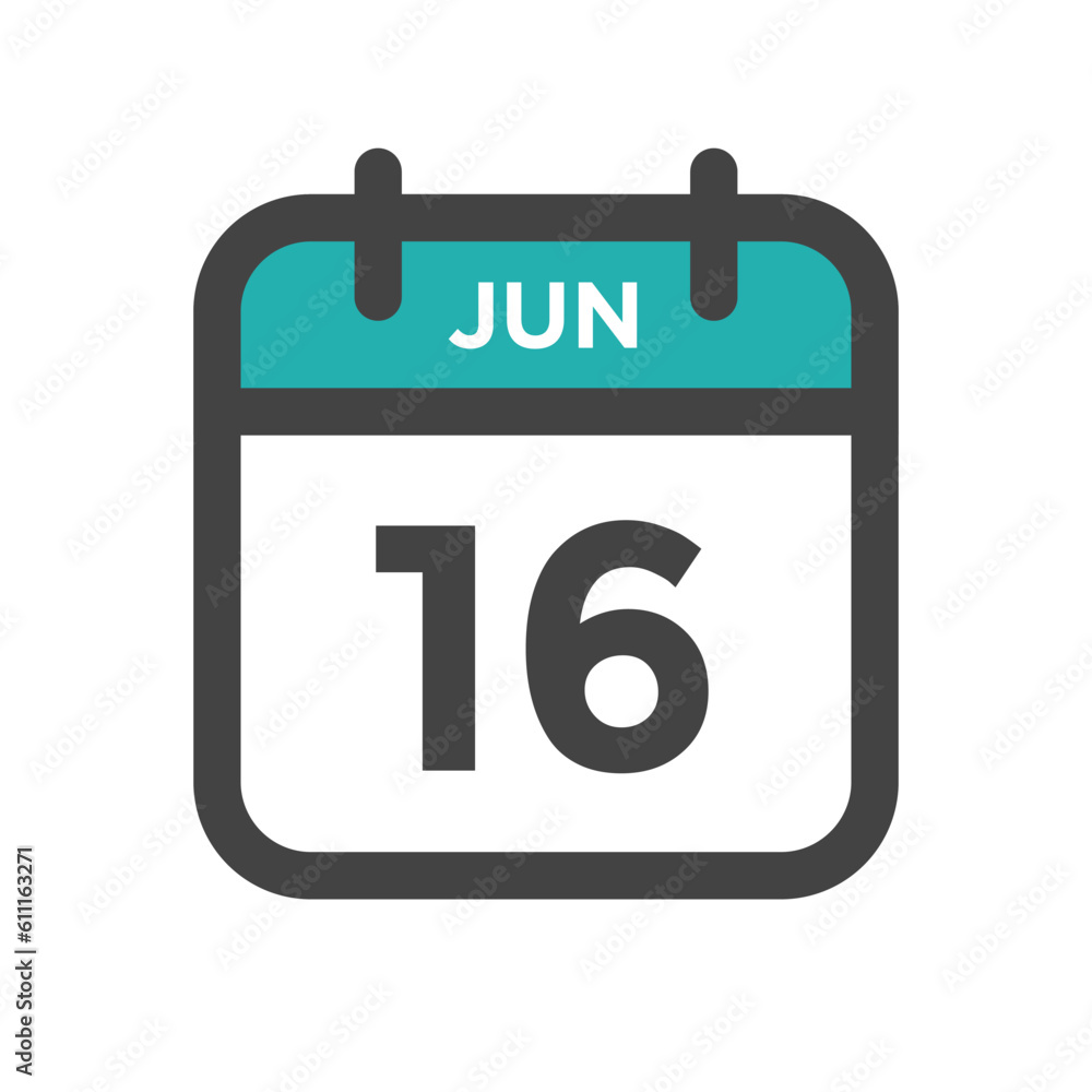 June 16 Calendar Day or Calender Date for Deadlines or Appointment June 16 Calendar Day or Calender Date for Deadlines or Appointment