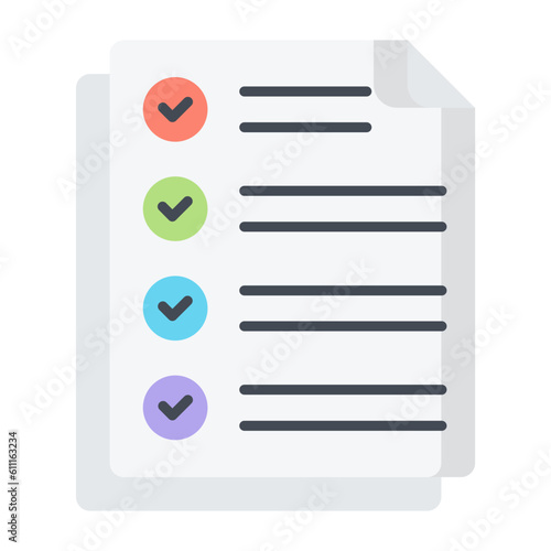 Requirements Flat Icon