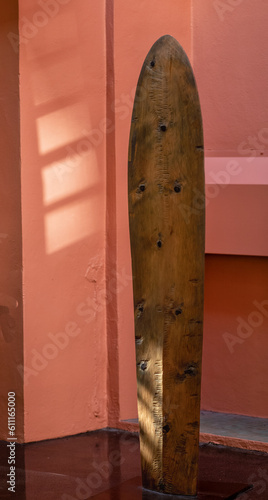 Vintage Koa Wood Surfboard From the 1800s.