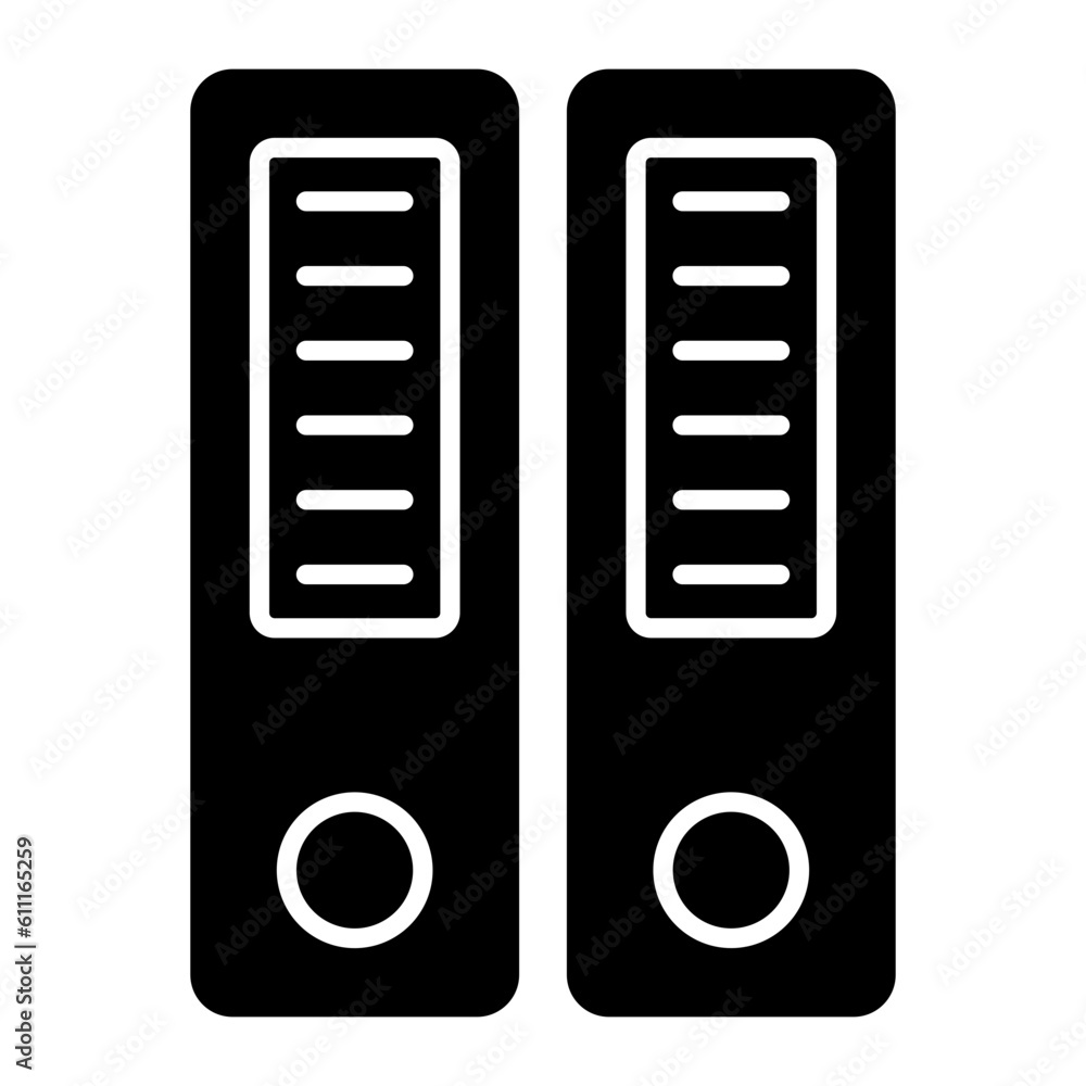 Office Folder Glyph Icon Office Folder Glyph Icon