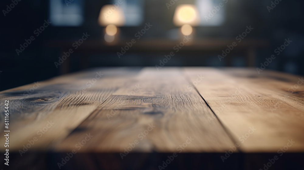 Empty table top good for product display Empty table top good for product display