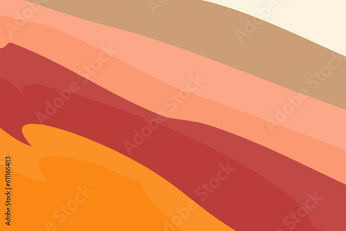 Abstract background texture of wave lines in trendy autumn cozy shades. Autumn season. Vector. EPS