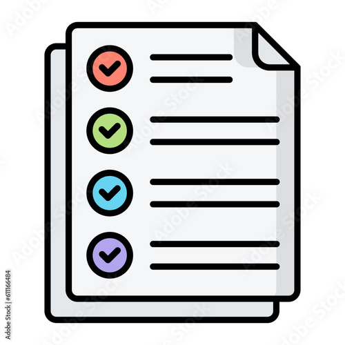 Requirements Line Color Icon
