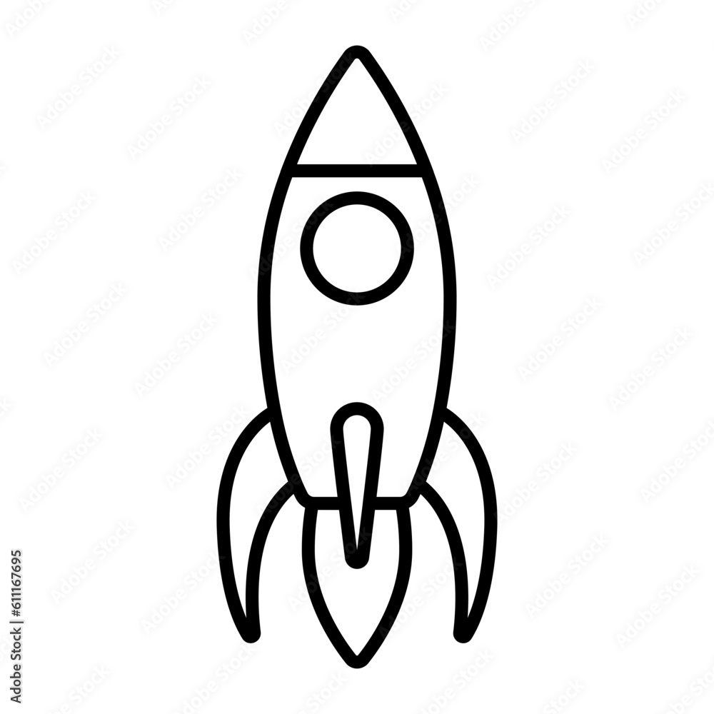 Rocket Outline Icon