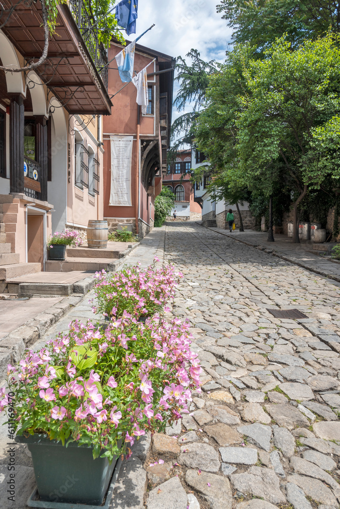 The old town of city of Plovdiv, Bulgaria