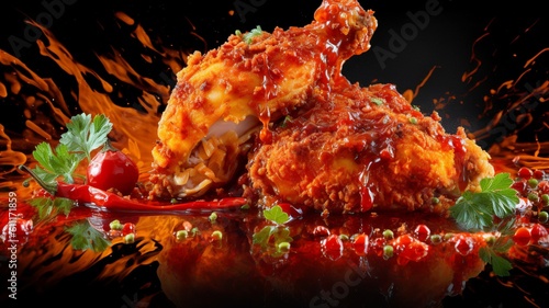 Fiery Temptation: Spicy Fried Chicken with a Kick