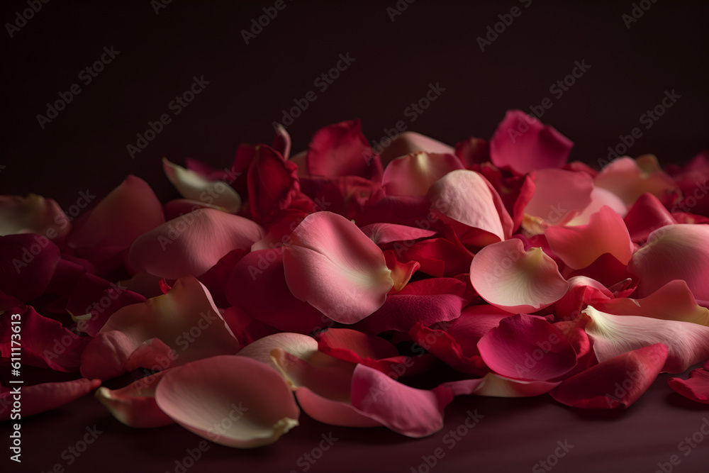 Red rose petals - AI Technology Red rose petals - AI Technology